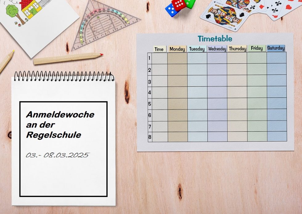 Anmeldung für zukünftige 5. Klassen