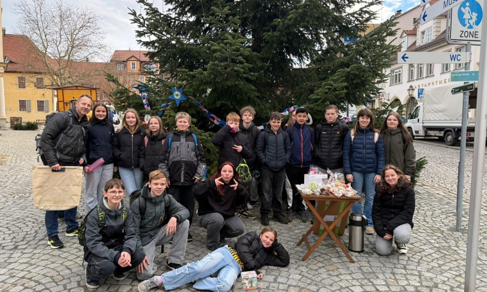 Spendensammlung der Klasse 7a für das Kinderhospiz